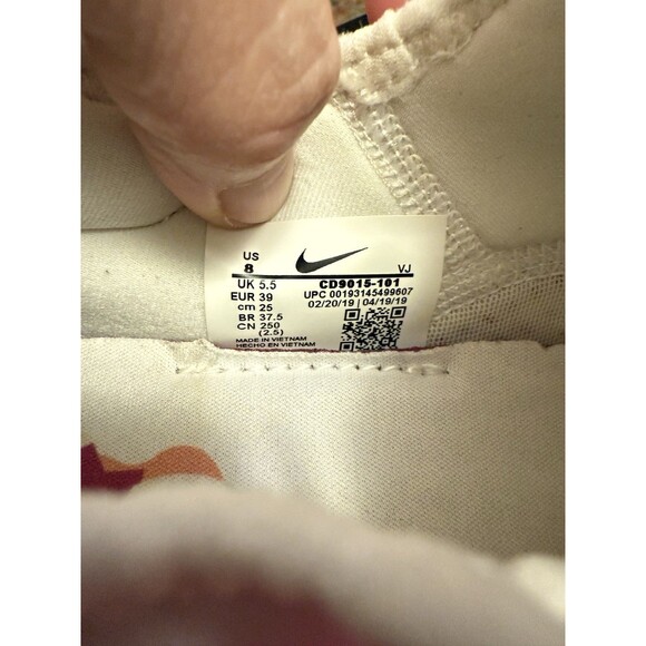 Nike React Presto Shoes Sneakers White/Hyper Violet CD9015-101 Women’s Sz 8 - Picture 3 of 7